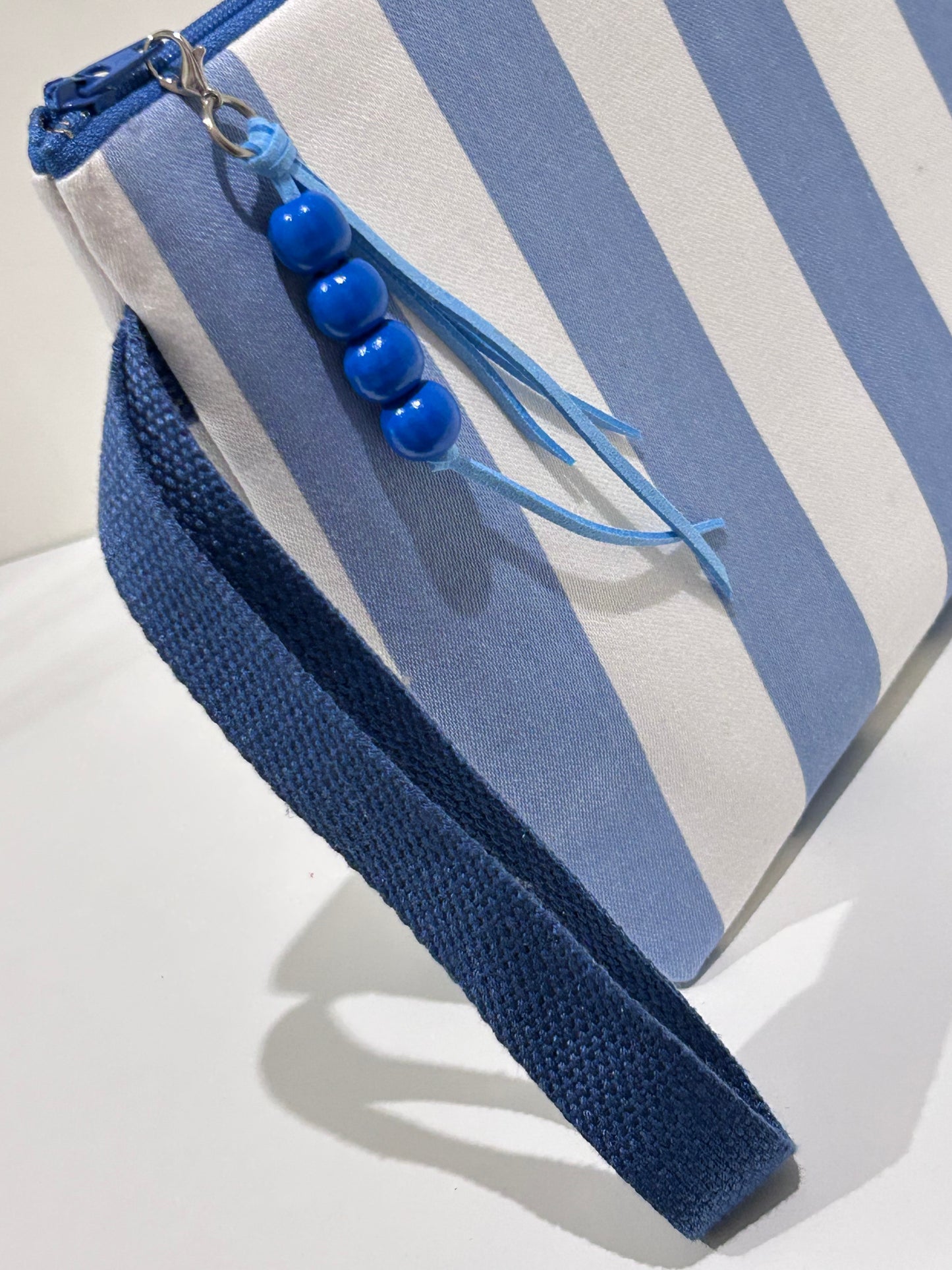 Bolso de Mano Mediano BRUN Azul / Asa Algodón Lisa