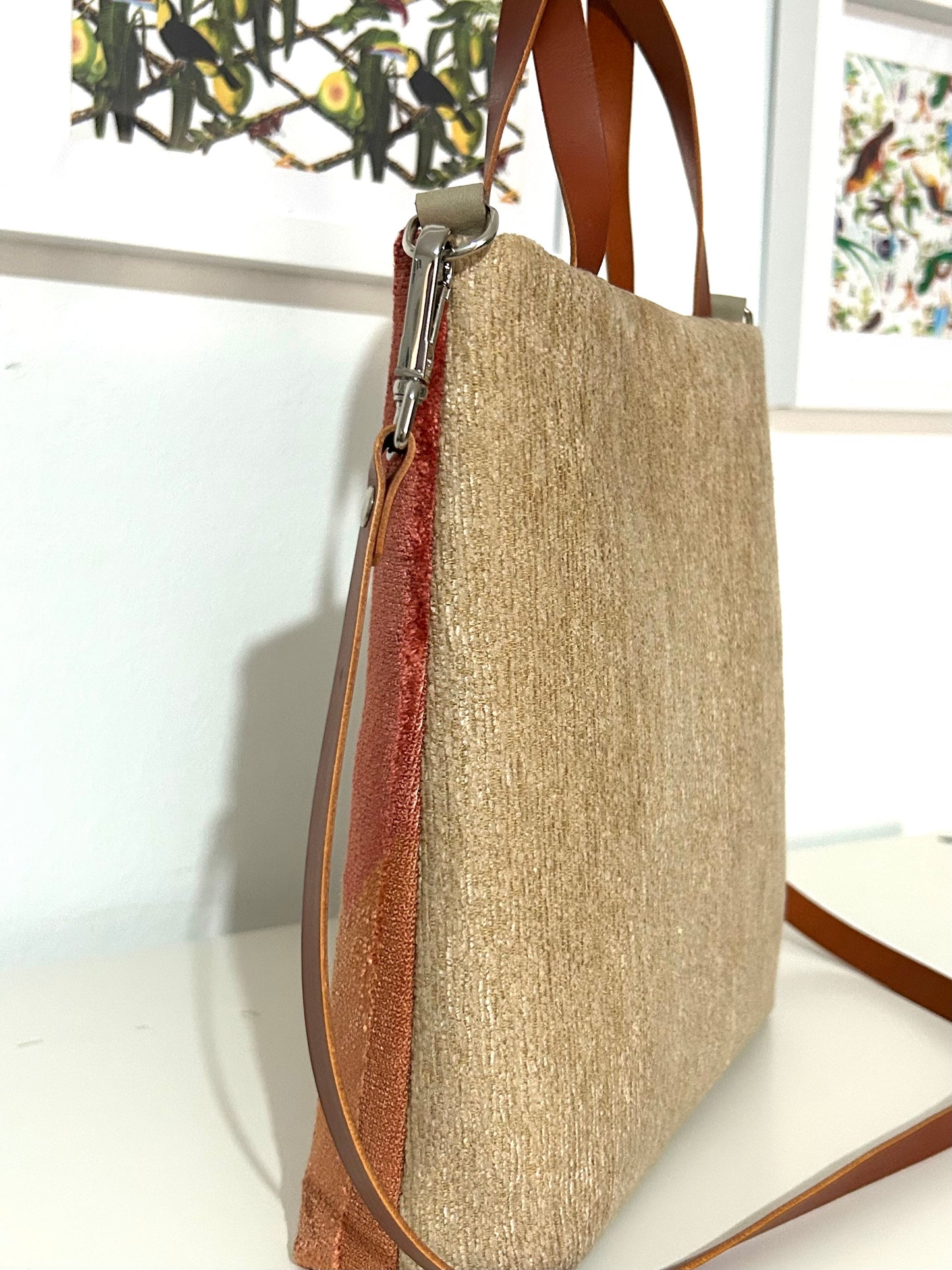 Bolso Trapeze Bag Pombaire Beige