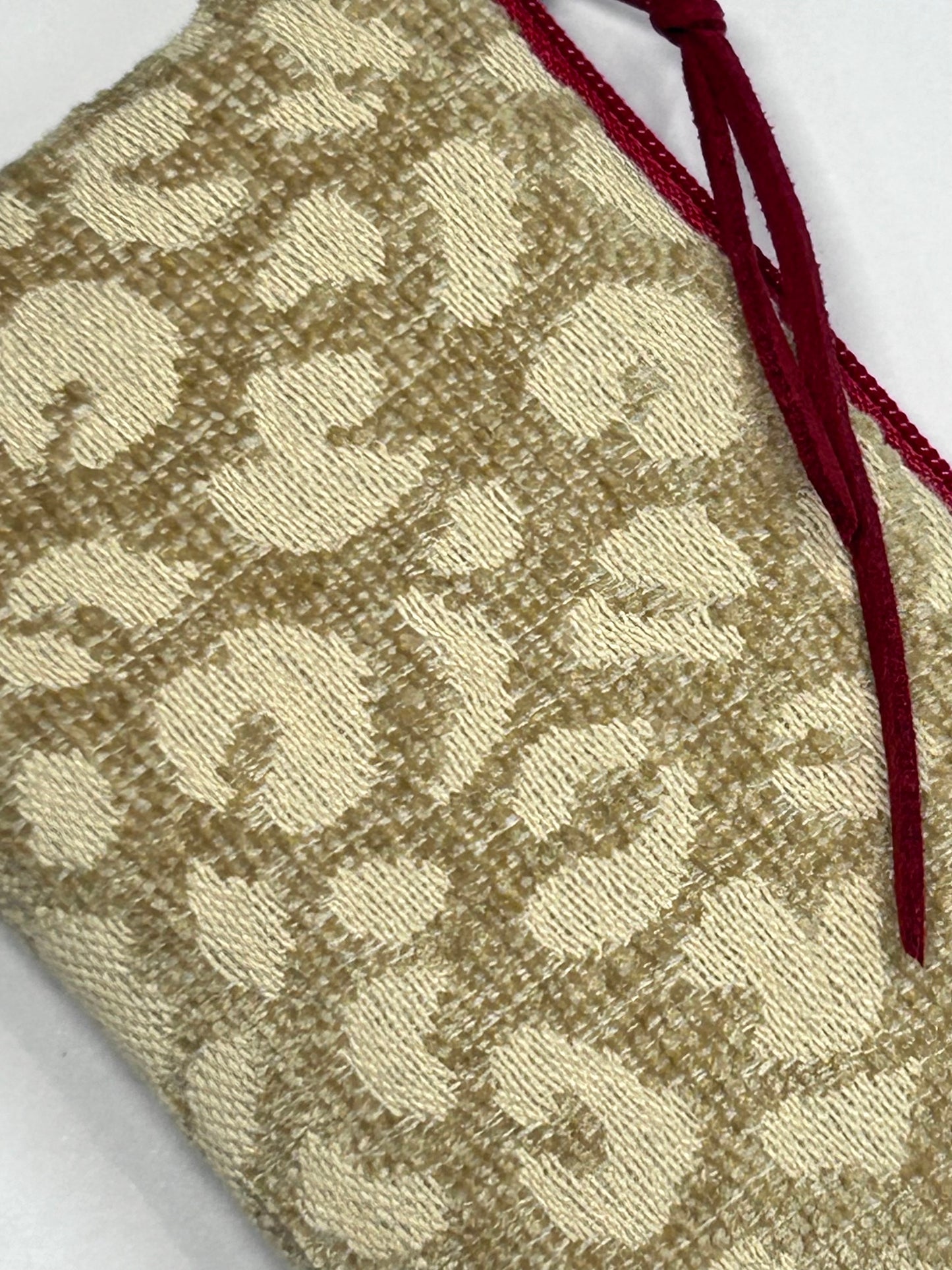 Monedero / Tarjetero ANIMAL PRINT Beige / Rojo