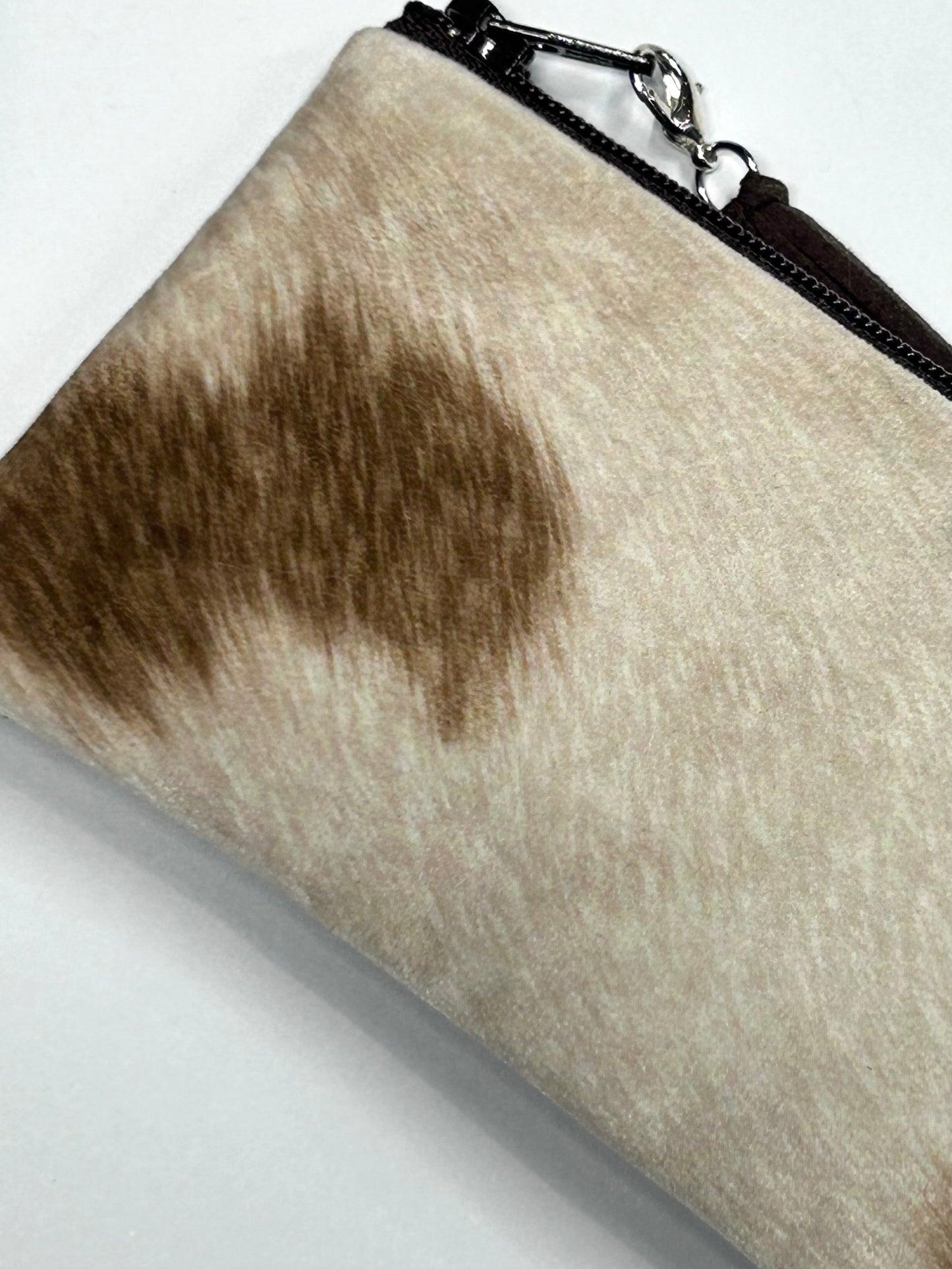 Monedero / Tarjetero ANIMAL PRINT Beige