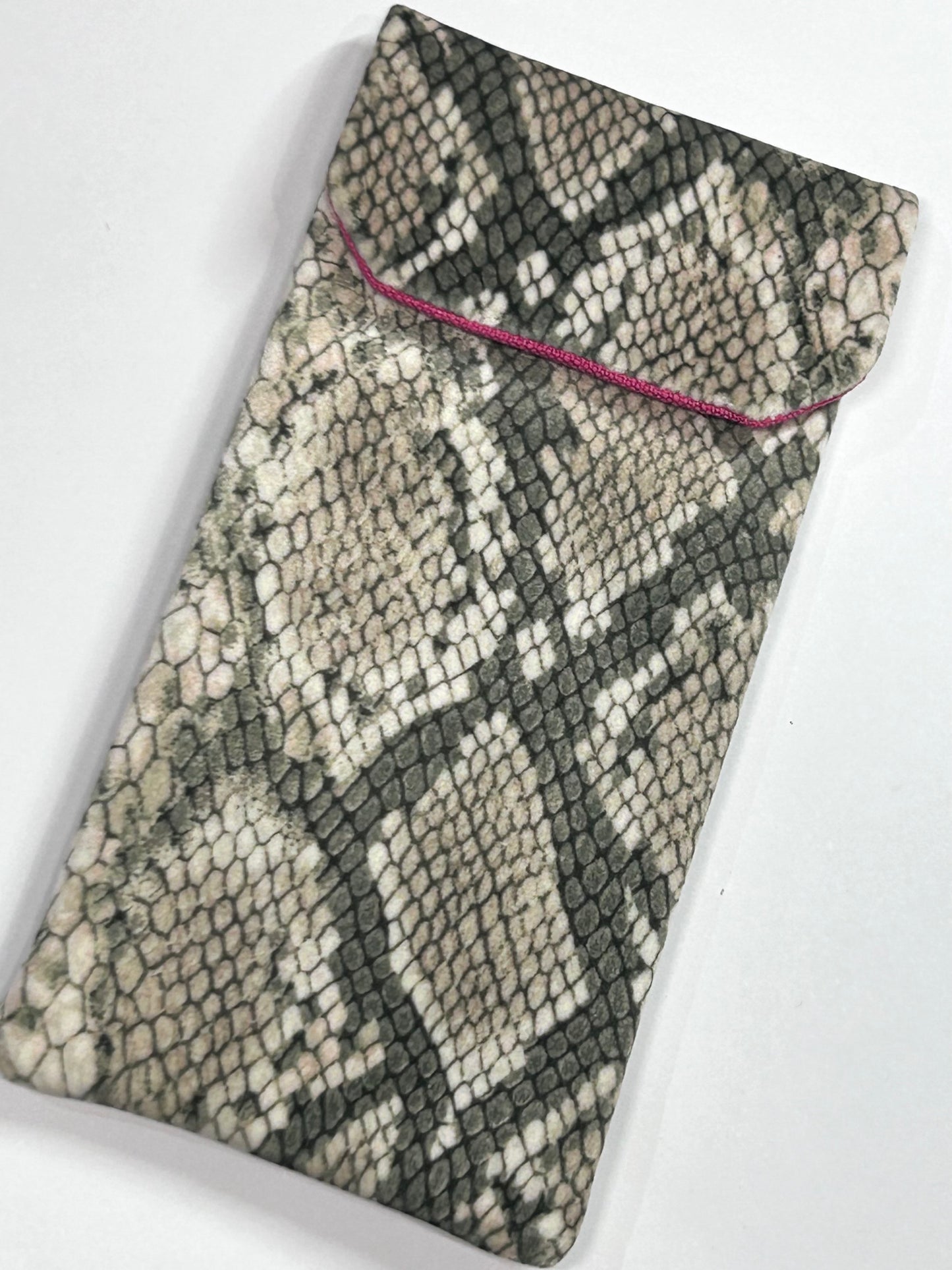 Funda de Gafas ANIMAL PRINT Serpiente Beige