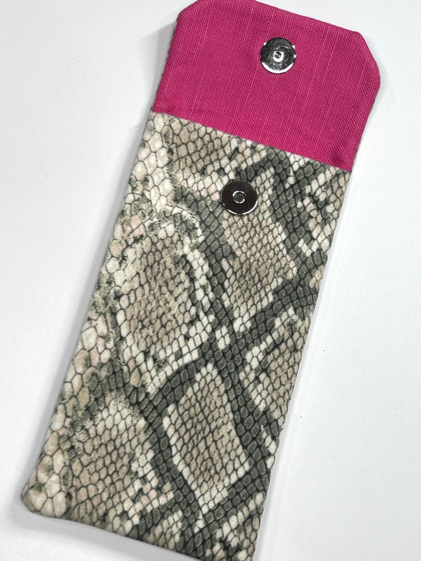 Funda de Gafas ANIMAL PRINT Serpiente Beige