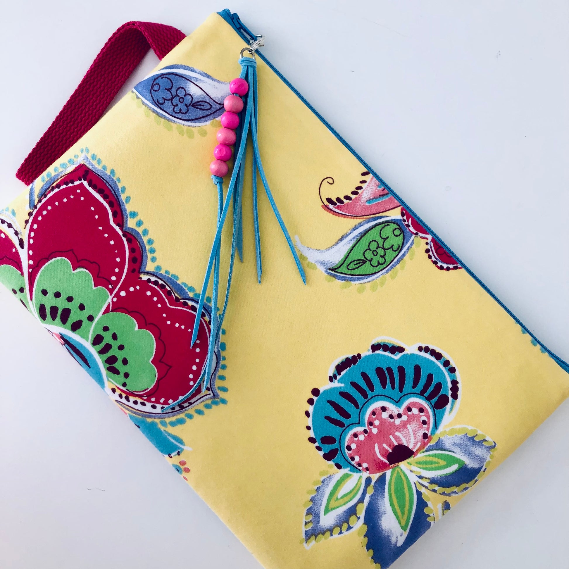 Bolso-de-Mano-con-Asa-Surfing-Yellow-Blue